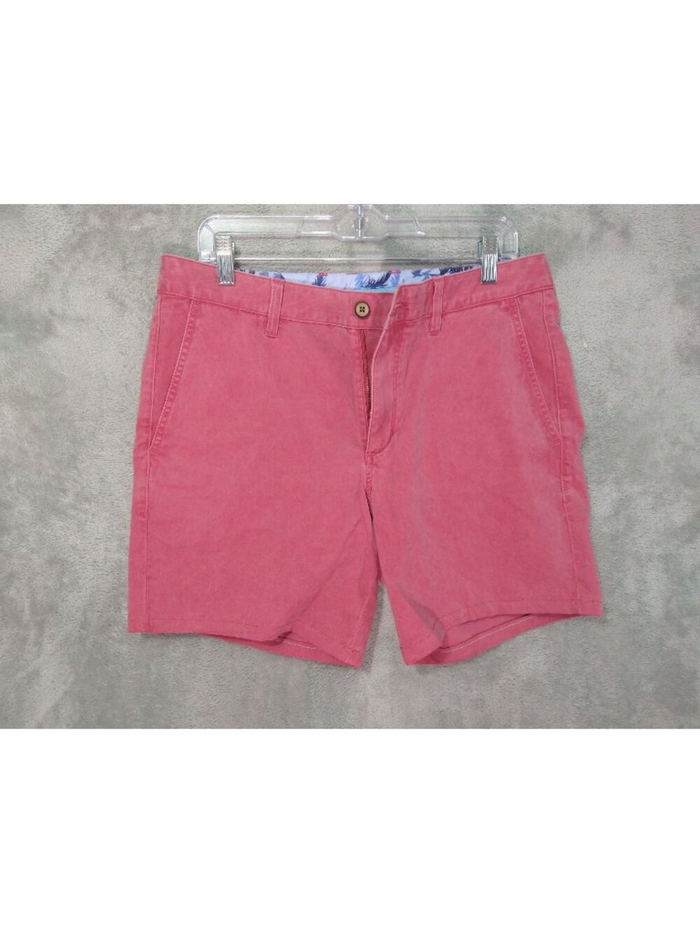 Tommy Bahama Boracay Shorts Mens 32 Pink Coral Chino Stretch Flat Front NWT